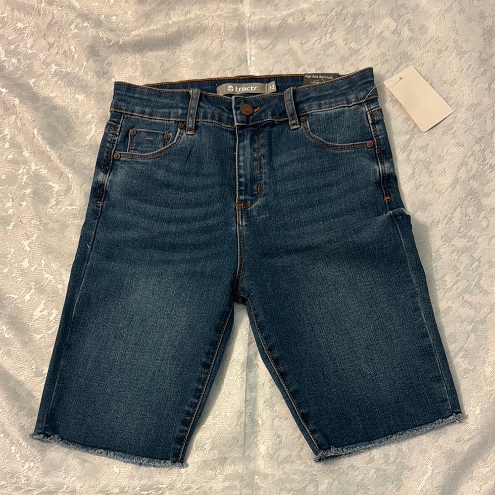 Tractr Blue Denim Shorts
